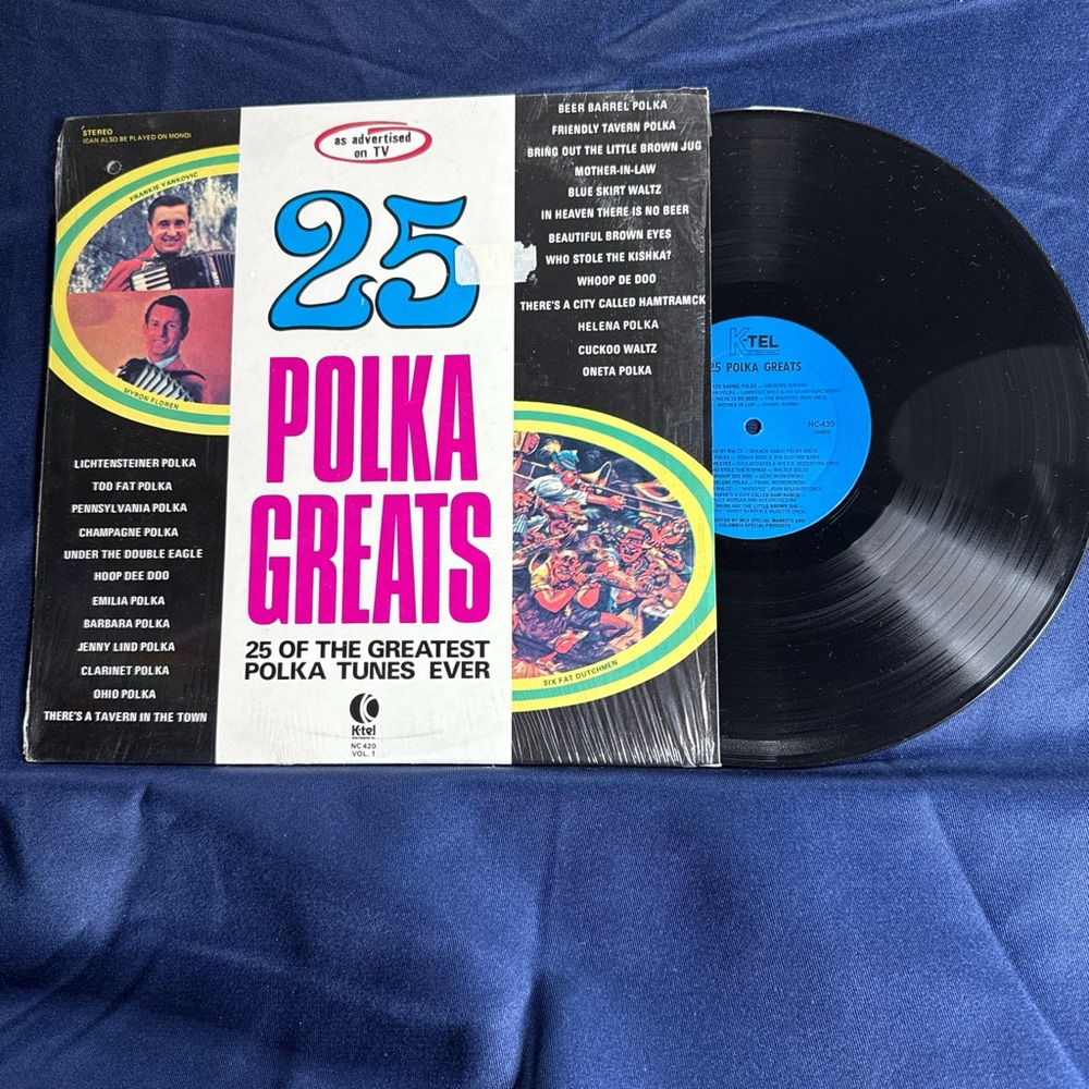 25 Polka Greats Vinyl Record - Black